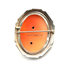 將圖片載入圖庫檢視器 14k Giant Diamond Cameo Brooch