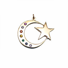 將圖片載入圖庫檢視器 Large 14k Celestial Pendant