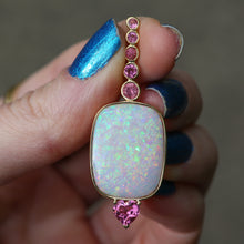 將圖片載入圖庫檢視器 14k Brazilian Opal Tourmaline Pendant