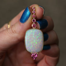將圖片載入圖庫檢視器 14k Brazilian Opal Tourmaline Pendant