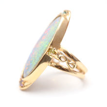 將圖片載入圖庫檢視器 14k Lightning Ridge Rainbow Ring