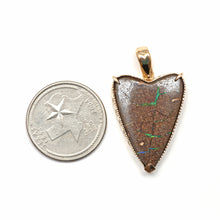 將圖片載入圖庫檢視器 14k Heartbreaker Boulder Opal Pendant