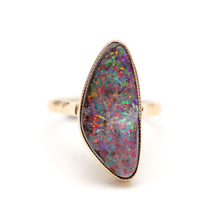 將圖片載入圖庫檢視器 14k Boulder Opal Supernova Ring