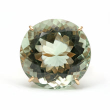 將圖片載入圖庫檢視器 Gigantic 10k Green Amethyst Cocktail Ring