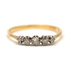 將圖片載入圖庫檢視器 18k Edwardian Diamond Band