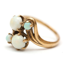 將圖片載入圖庫檢視器 10k Opal Swirl Ring