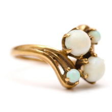 將圖片載入圖庫檢視器 10k Opal Swirl Ring