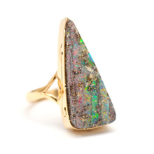 將圖片載入圖庫檢視器 14k Boulder Opal Spear Ring