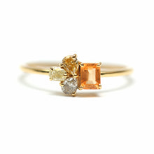 將圖片載入圖庫檢視器 14k Peachy Cluster Ring