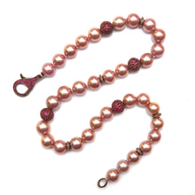 將圖片載入圖庫檢視器 Ruby Diamond Pearl Necklace