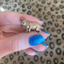 將圖片載入圖庫檢視器 14k Victorian Kitten Brooch