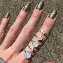 將圖片載入圖庫檢視器 Sterling Silver Opal Rings