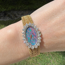 將圖片載入圖庫檢視器 18k Chopard Opal Diamond Watch