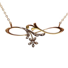 將圖片載入圖庫檢視器 SOLD***10k Belle Epoque Diamond Necklace