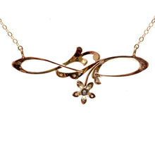 將圖片載入圖庫檢視器 SOLD***10k Belle Epoque Diamond Necklace