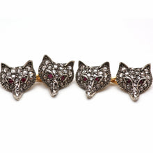 將圖片載入圖庫檢視器 Victorian Diamond Fox Cuff Links