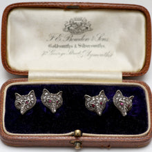 將圖片載入圖庫檢視器 Victorian Diamond Fox Cuff Links