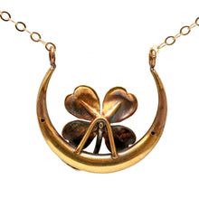 將圖片載入圖庫檢視器 14k Victorian Clover Necklace