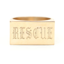 將圖片載入圖庫檢視器 TotemKitten Exclusive Chunky Signet Ring RESCUE