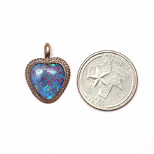 將圖片載入圖庫檢視器 Giant Opal Heart Doublet Pendant