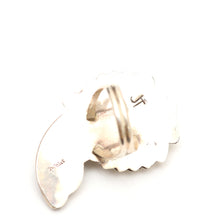 Load image into Gallery viewer, Vintage Navajo Sterling Turquoise Bear Claw Ring
