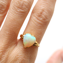 Load image into Gallery viewer, Vintage 14k Opal Heart Ring
