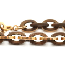 Load image into Gallery viewer, 18k Wood Chain Link Bracelet
