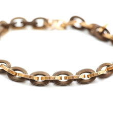 Load image into Gallery viewer, 18k Wood Chain Link Bracelet
