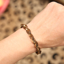 Load image into Gallery viewer, 18k Wood Chain Link Bracelet
