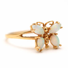 將圖片載入圖庫檢視器 14k Opal Butterfly Ring
