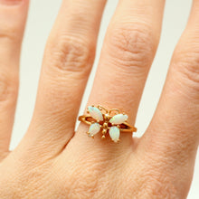 將圖片載入圖庫檢視器 14k Opal Butterfly Ring
