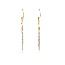 Carica l'immagine nel visualizzatore di Gallery, 14k Diamond Spike Earrings
