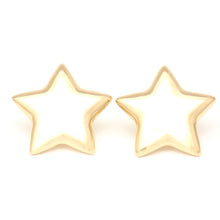 Carica l'immagine nel visualizzatore di Gallery, 14K Large Puffy Star Earrings
