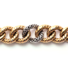 画像をギャラリービューアに読み込む, 14k Italian Diamond Curb Link Bracelet
