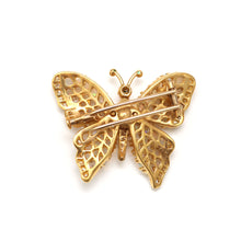 Carica l'immagine nel visualizzatore di Gallery, 18k Pavé Opal Diamond Butterfly Brooch
