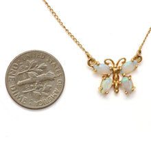 Carica l'immagine nel visualizzatore di Gallery, 14k Australian Opal Butterfly Necklace
