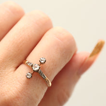 Load image into Gallery viewer, 10k Belle Epoque Rose Cut Diamond Ring
