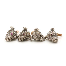 Carica l'immagine nel visualizzatore di Gallery, Victorian Rose Cut Diamond Dog Cufflinks
