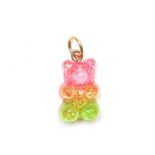 Laden Sie das Bild in den Galerie-Viewer, 14k Glitter Bear Charm KiwiBerry
