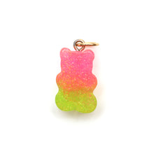 Laden Sie das Bild in den Galerie-Viewer, 14k Glitter Bear Charm KiwiBerry
