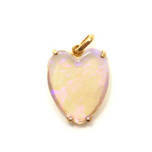 Charger l'image dans la galerie, 14k Crystal Pipe Opal Heart Pendant
