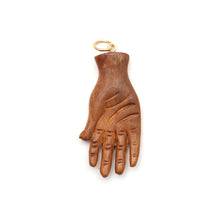 將圖片載入圖庫檢視器 14k Diamond Wood Hand Pendant
