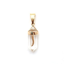 Load image into Gallery viewer, 14k Quartz Crystal Pendant
