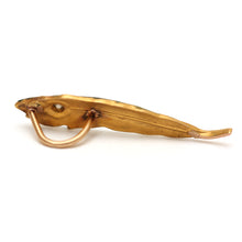Carica l'immagine nel visualizzatore di Gallery, 14k Art Nouveau Enamel Diamond Peacock Feather Pendant
