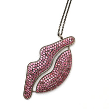 將圖片載入圖庫檢視器 Sterling Ruby Lips Necklace
