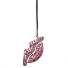 將圖片載入圖庫檢視器 Sterling Ruby Lips Necklace
