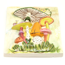 Load image into Gallery viewer, Vintage Ceramic Mushroom Wall Tiles
