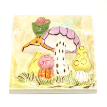 Load image into Gallery viewer, Vintage Ceramic Mushroom Wall Tiles
