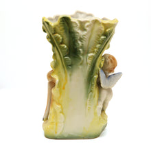 Carica l'immagine nel visualizzatore di Gallery, Mid-century Japanese Fawn and Cherub Ceramic Vase/Planter
