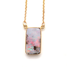 画像をギャラリービューアに読み込む, 14k Australian Boulder Opal Necklace
